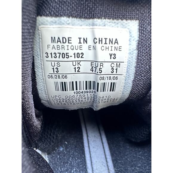 NIKE 2006 AIR MAX 180 Mens Size 13 BASKETBALL Gym SHOES WHITE BLACK 313705-102 main image 7